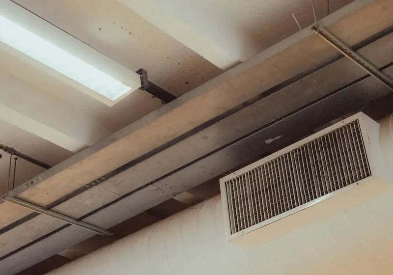 Insulated ductwork under a house